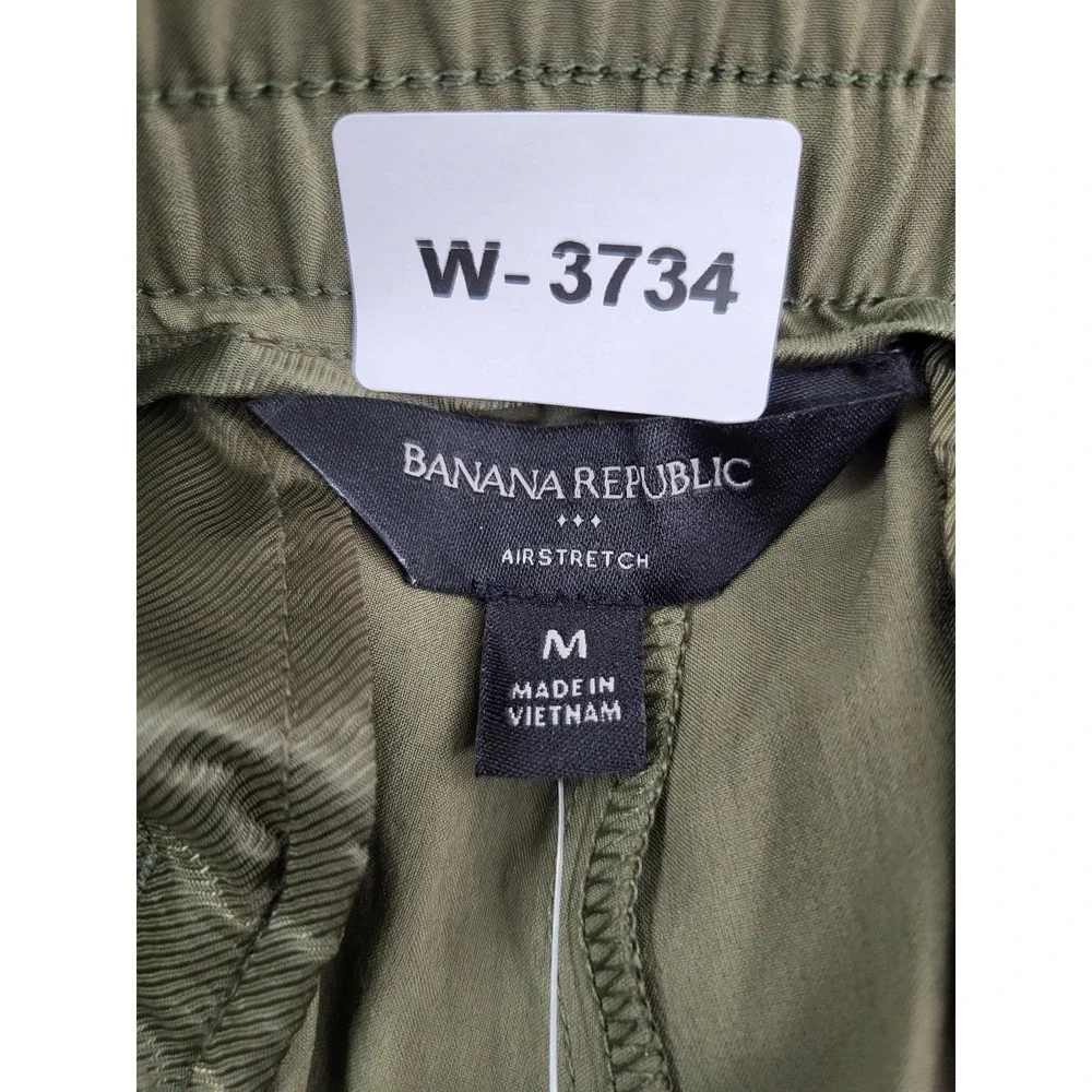 Banana Republic Men Activewear‎ Pants M Olive Green Jogger AIRSTRETCH NWT